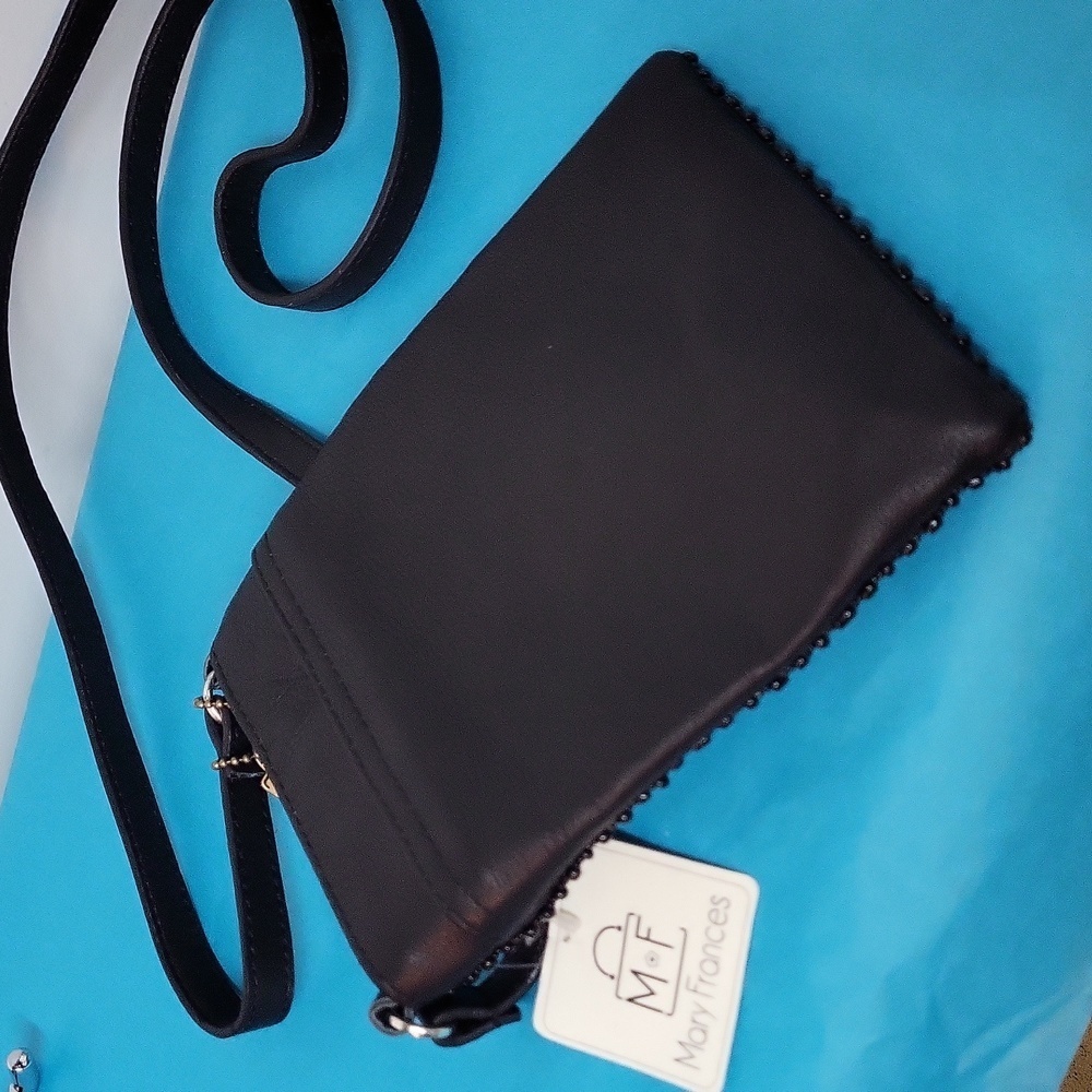 Mary Frances Take a Sip Leather Crossbody Phone Bag - Picture 7 of 14